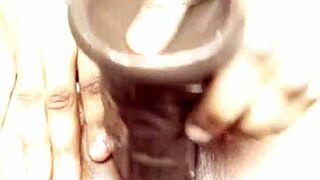 quick solo session with dildo and toys