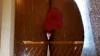 Appetizing girl in the shower with a friend