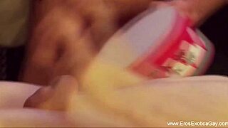 A cock massage with anal fingering