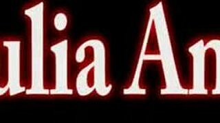 julia ann performs a solo piano piece while wearing lingerie, showcasing her busty figure in a relaxed setting