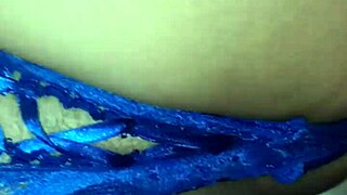 She pulls my panties aside and fucks my ass deeply homemade