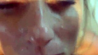 Beautiful blonde milf in homemade doggystyle scene