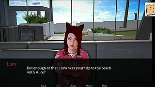 My new family episode with redhead milf and teen in game