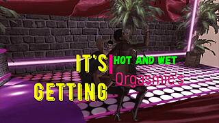 Lap dance leads to intense orgasm during sex.