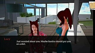 My new family episode with redhead milf and teen in game