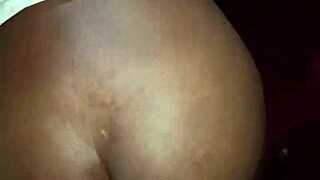 pretty ebony couple fucks doggy till cum