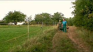 Hey, my grandparents found a nympho at the picnic! They’re killing it with mature doggystyle action.