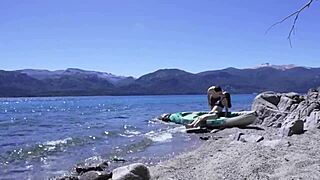 Horny Teen Couple Caught Having Sex On Public Beach