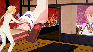 Yae Miko's Tall Stature And Huge Feet