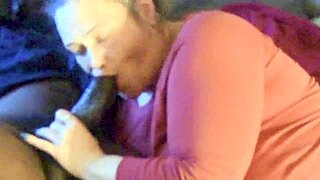 giving him that sloppy blowjob with cum in mouth 😏