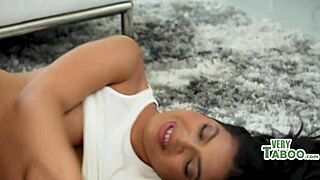 During summer, the step sister bonds in a taboo way with her brother