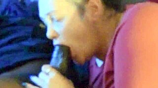 giving him that sloppy blowjob with cum in mouth 😏