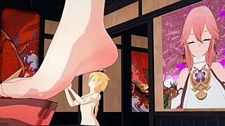 Yae Miko's Tall Stature And Huge Feet