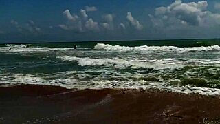 Gorgeous Agnes Bathes Naked In The Ocean, What A Seductive Sight!