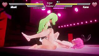 i'm in this lesbian battle 6 with fingering