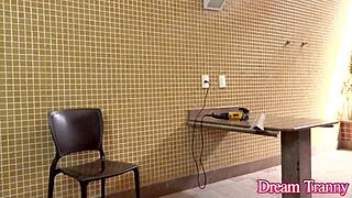 Nataly Souza's surprising cumshot after intense butt fucking