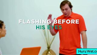 sexy blonde teen masseuse gives amazing nuru massage delilah day anthony pierce