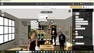 Ebony And Latina Engage In Intense Fucking On Imvu