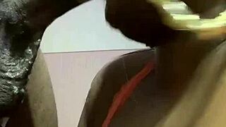 Sloppy cock sucker with a sloppy blowjob