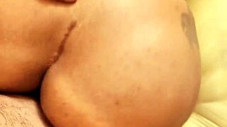 Stepmom shared bed, inner thighs spread, wild passion
