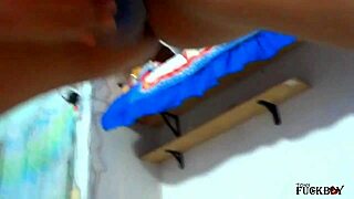 madrastra caliente sneaks into hijastro's bed for hotter anal action. then, knock at the door!