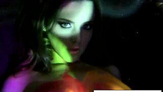 busty natasha nice films a fun black light video
