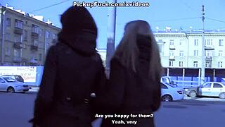 She gets a real facial from the group in scene 2