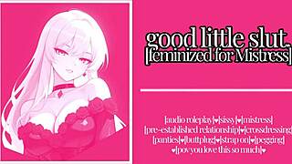 I luv being a sissy for the milf mistress with strapon