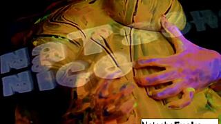 busty natasha nice films a fun black light video