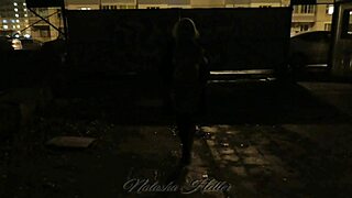 Autumn Naked Walk Exposing Pussy, Ass, And Tits Outdoors As Exhibitionist