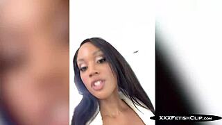 my best friend's hot ebony wife august skye came for a massage but got horny and i fucked her wet pussy