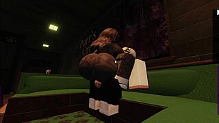 i saw her ripped leggings in the cafe and we fucked with my big cock