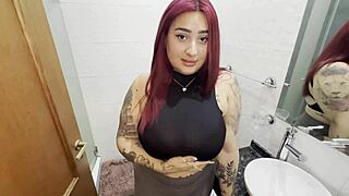 The husband leaves for work, and his wife decides to try out her best friend's monster cock.