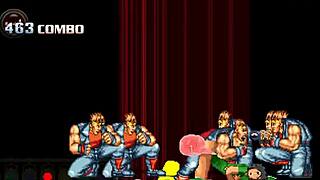 hentai mugen orchid bent over for ebony gangbang creampie in doggystyle.