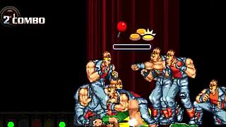 hentai mugen orchid bent over for ebony gangbang creampie in doggystyle.