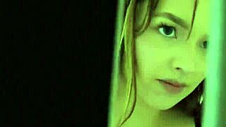 Super Hot Blonde Waitress Moaning Passionately During Orgasm