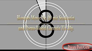 glam euro babe enjoys a crazy party with friends