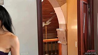 Hey, this great brunette is riding one dude hard, screaming for that cumshot on her tits.