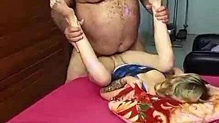 hey, this hairy bodybuilder in lingerie keeps coming back for armpit play with his muscular arms 😏