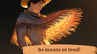 He Moans So Loud During Solo Orgasm