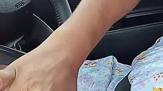 Public flashing and pussy play!