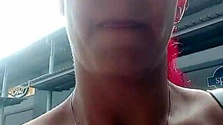 Public flashing and pussy play!