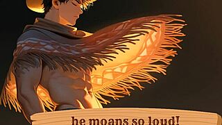 He Moans So Loud During Solo Orgasm