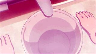 Chisato Hasegawa kisses passionately with Spanish subtitles!