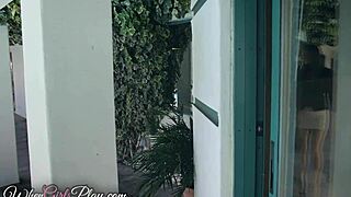 Cute lesbians kiss and make up