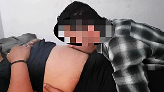 Milf Licks Belly Button!