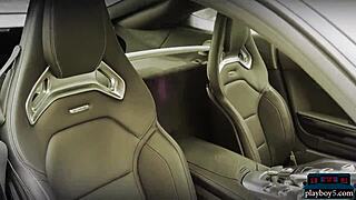 Solo Brunette Alica Moans While Fingering Shaved Pussy On Sofa