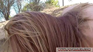 Police Officer In Uniform Uses Strapon On Milf Cop, She Undresses Showing Puffy Natural Tits