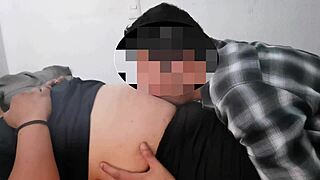 Milf Licks Belly Button!