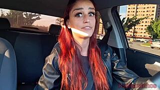 safada motorista flagra passageiro se masturbando atrás no carro